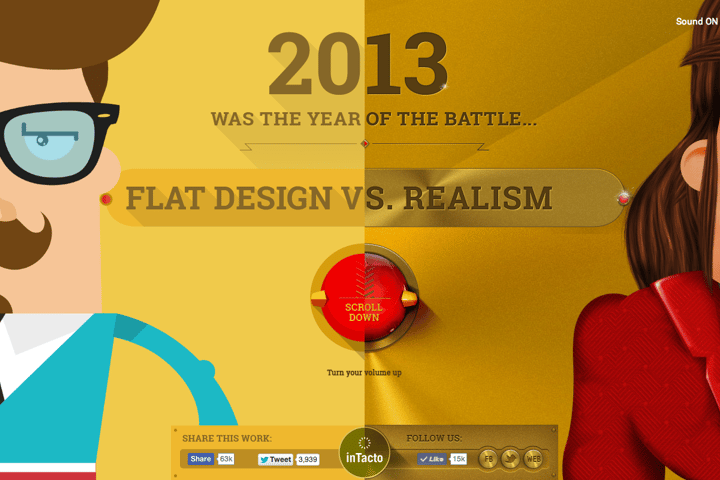 Intacto 2013 FLAT DESIGN vs REALISM